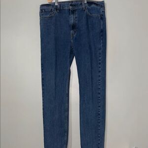 Levi's 505 Classic Blue Straight Jeans Medium Wash 38 x 34